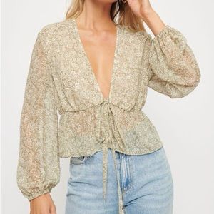 Tie Front Blouse